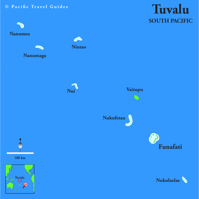 Tuvalu sud pacifique carte